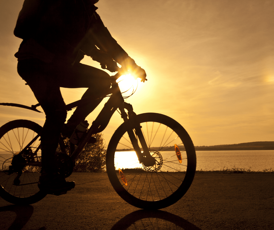 Sunset Bike rider