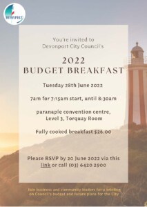 2022 Budget Breakfast Invitation