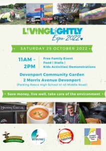 Poster advertising Living Lightly Expo