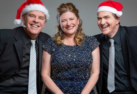 Stars of The Spirit of Christmas Show (from left) Chris McKenna, Allison Jones and Roy Best will perform in Devonport on Tuesday, 6 December 2022 at the paranaple arts centre in Devonport.