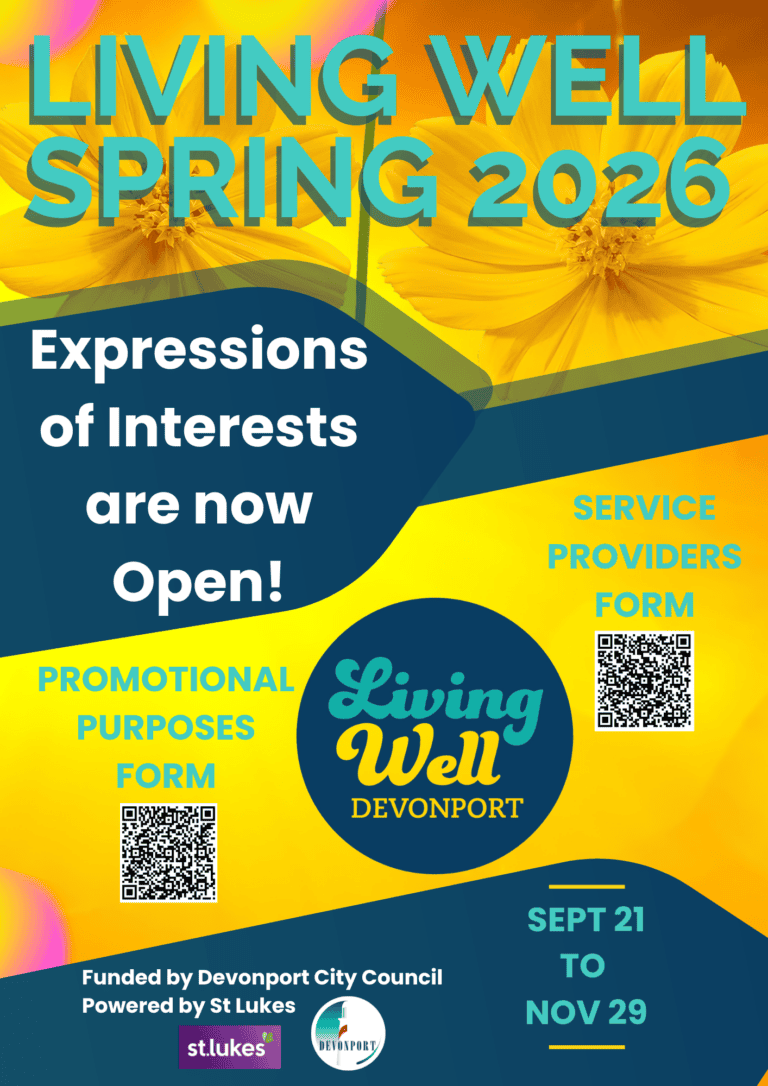 Living Well Spring 2026 EOI Poster